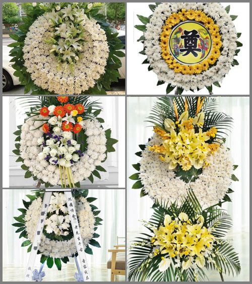 山西晋中榆社县河峪乡固庄村花圈速递